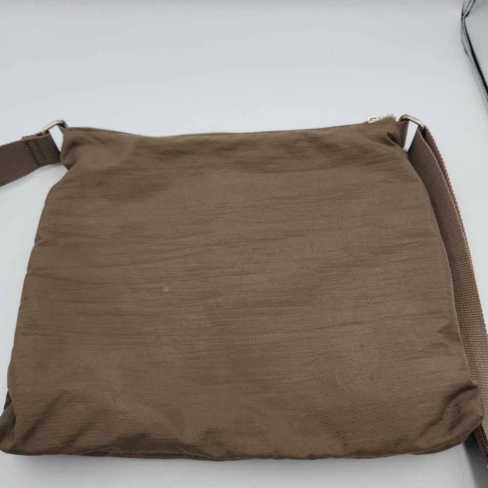 Baggallini Crossbody Shoulder Bag Brown Nylon Zippered Organizer Travel‎ Purse - Picture 3 of 13
